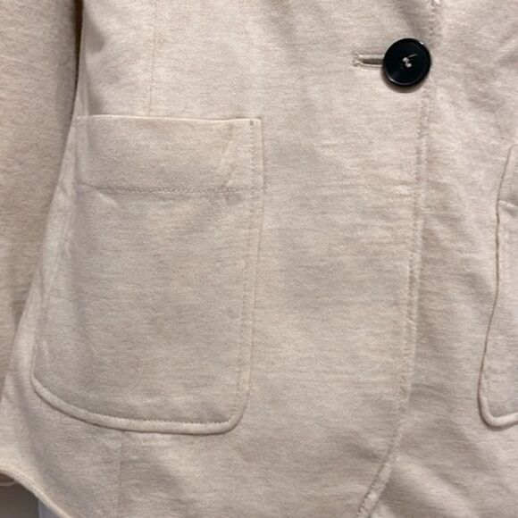 Forte_Forte Virgin Wool Neutral Blazer Jacket Patch Pocket Size XS (0) - Picture 4 of 8